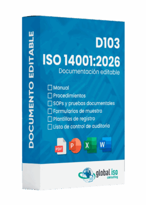D103 Kit de Formatería para Implementar la ISO 14001:2026